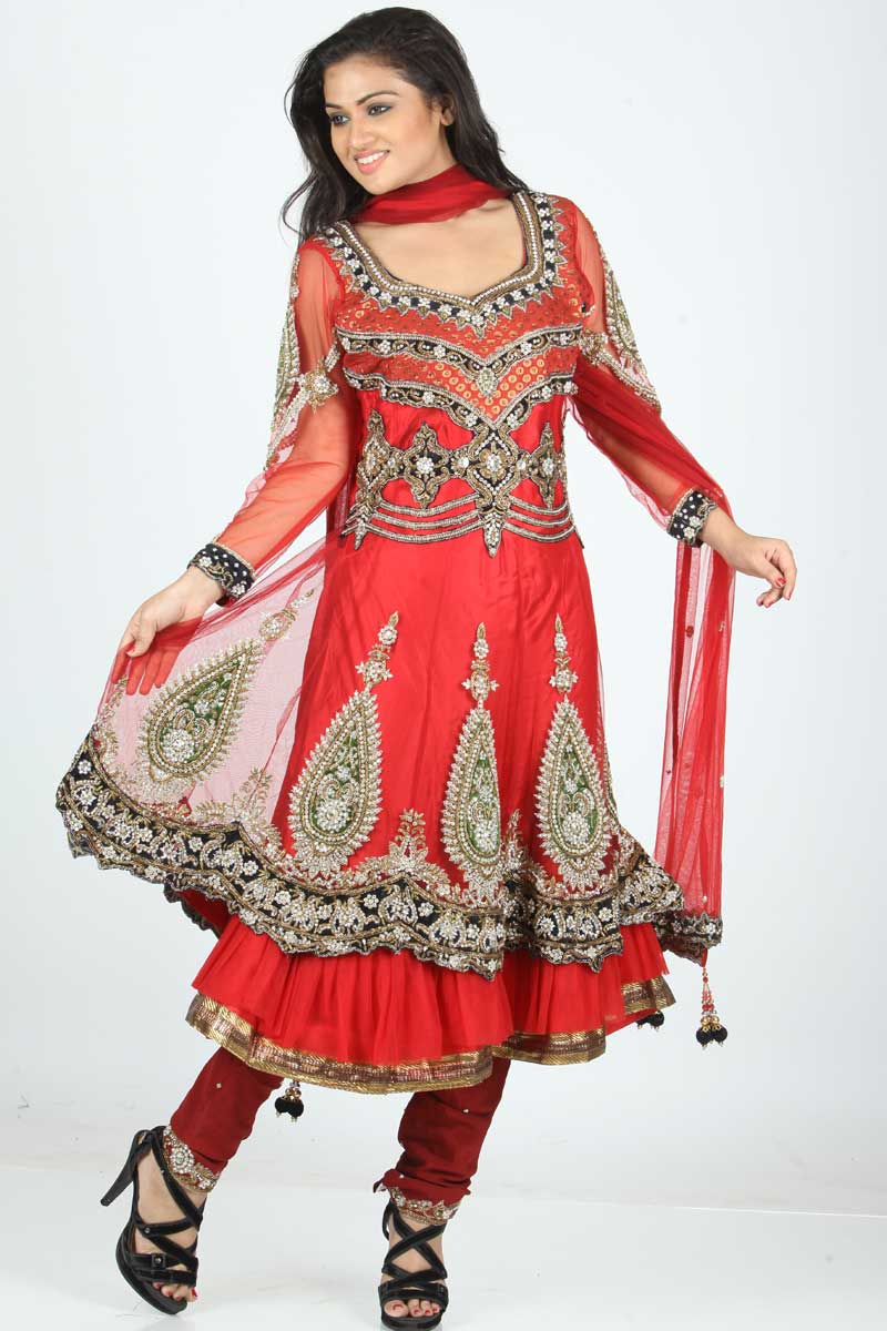 Manufacturers Exporters and Wholesale Suppliers of Anarkali Dress Jetpur Gujarat